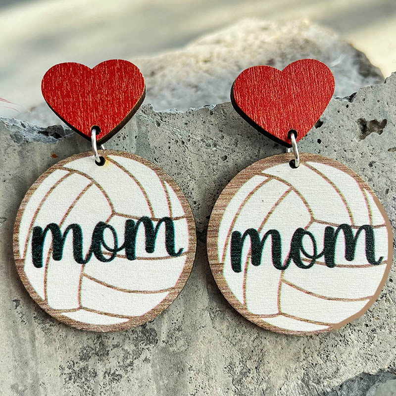Heart Cross Wood Earrings - product image 8