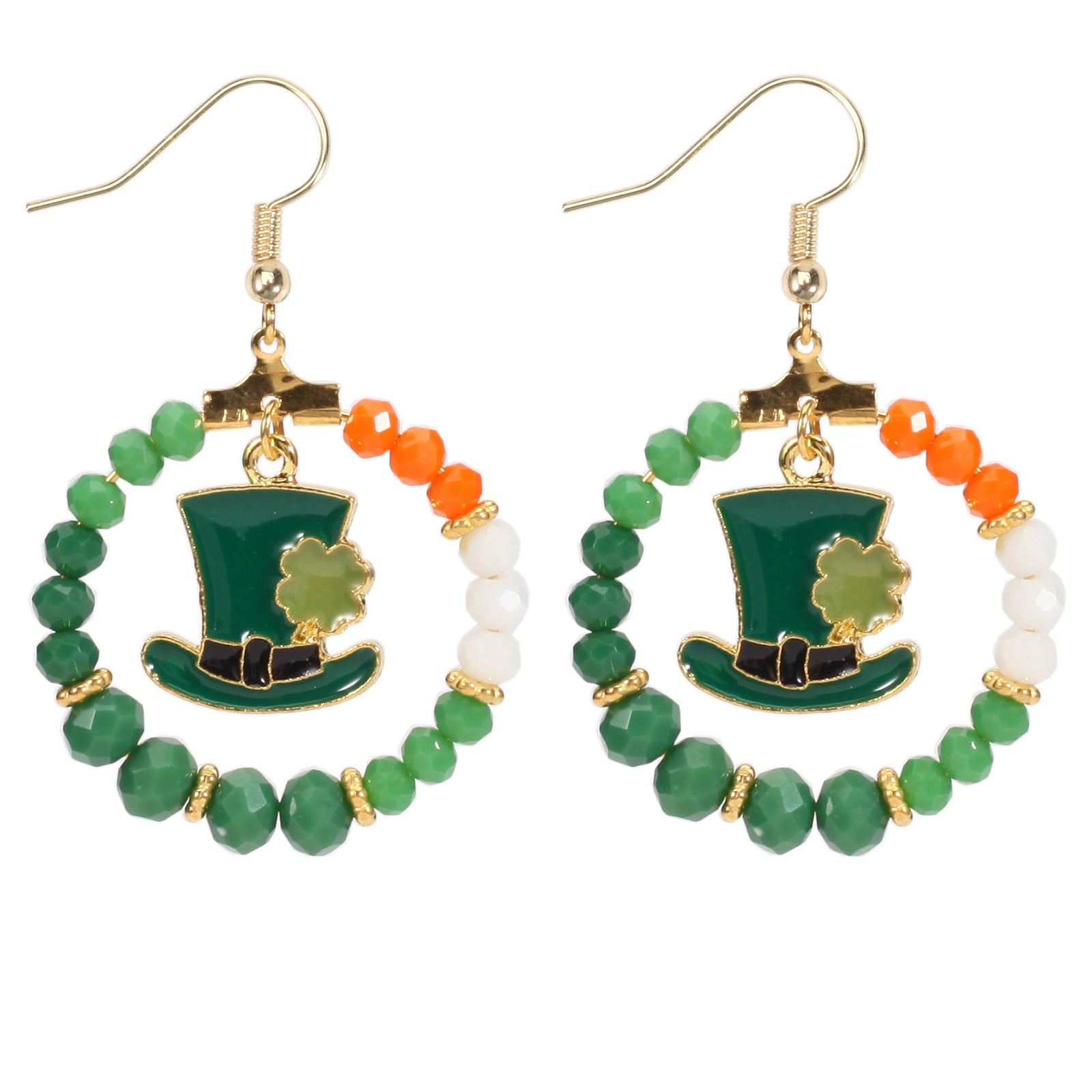 Wine Glass Beaded Crystal Earrings - product image 5