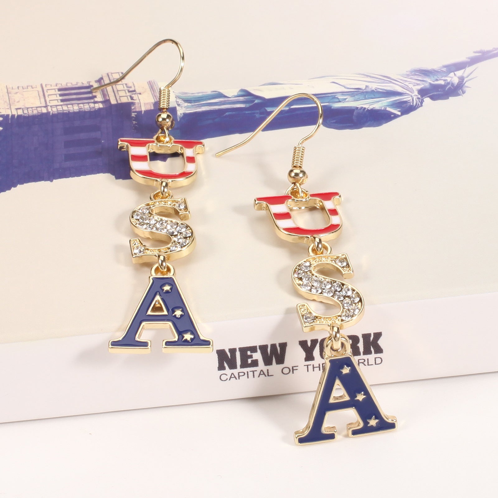 Cross Flag Earrings - product image 46