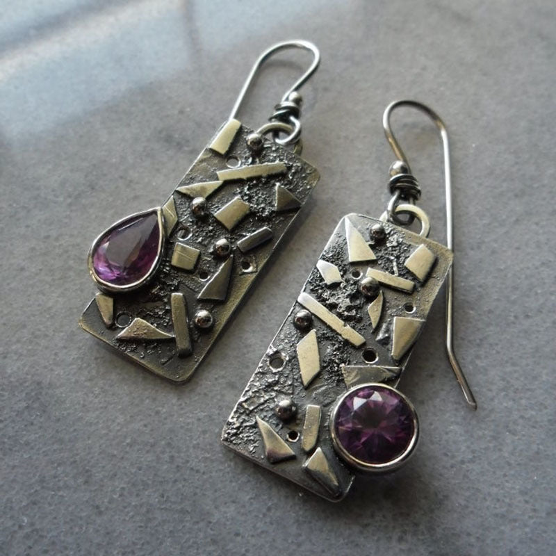 Vintage Geometric Cross Earrings - product image 3