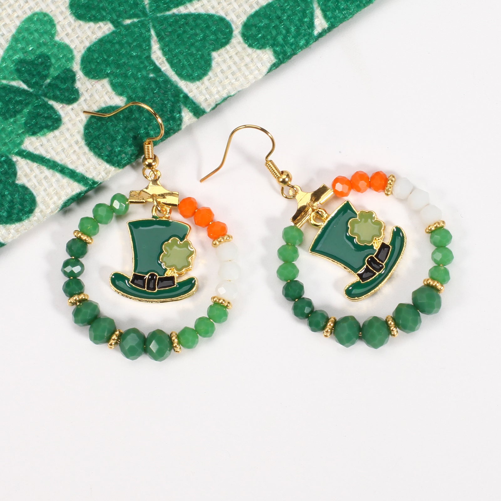 Wine Glass Beaded Crystal Earrings - product image 18