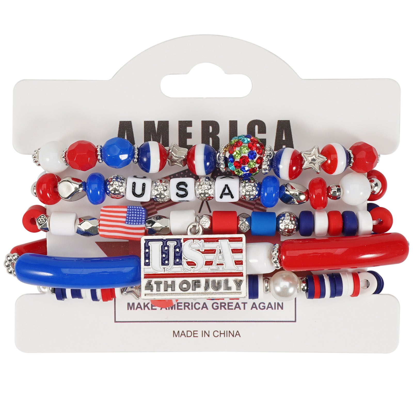 Flag Beaded Bracelet - product image 5
