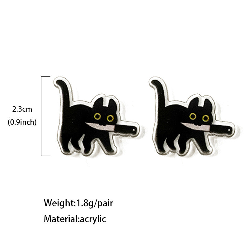 Cross Acrylic Earrings - product image 4