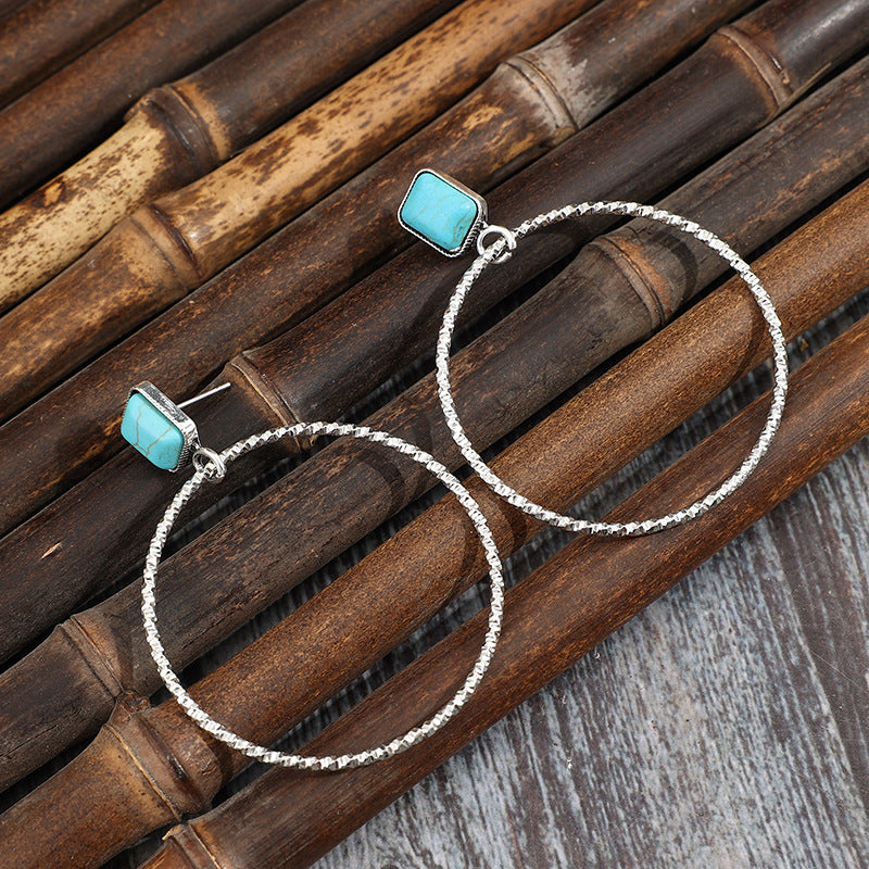 Turquoise Boho Vintage Earrings - product image 14