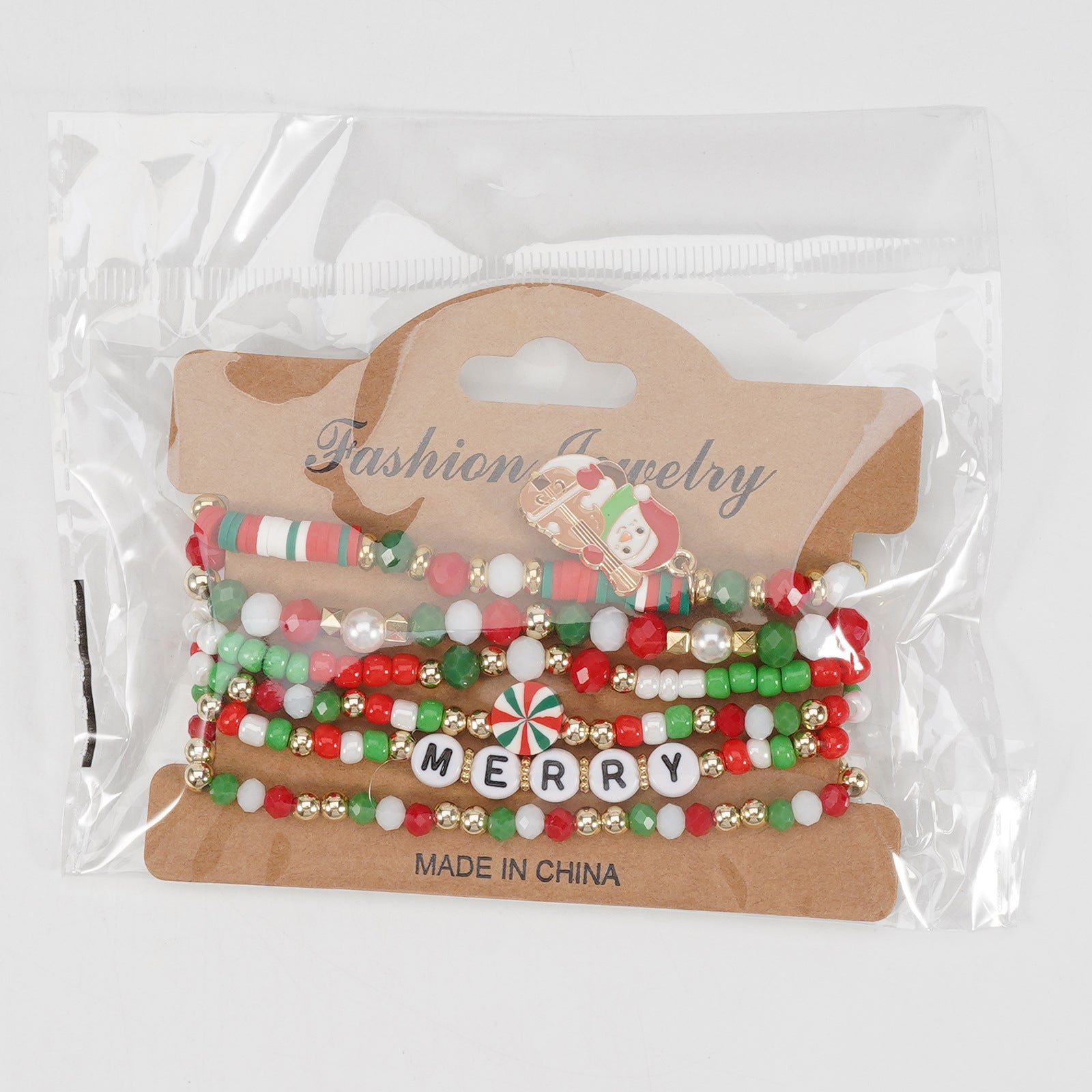 Christmas Bracelet Set Holiday Accessories Snowman Santa Claus Reindeer - product image 12