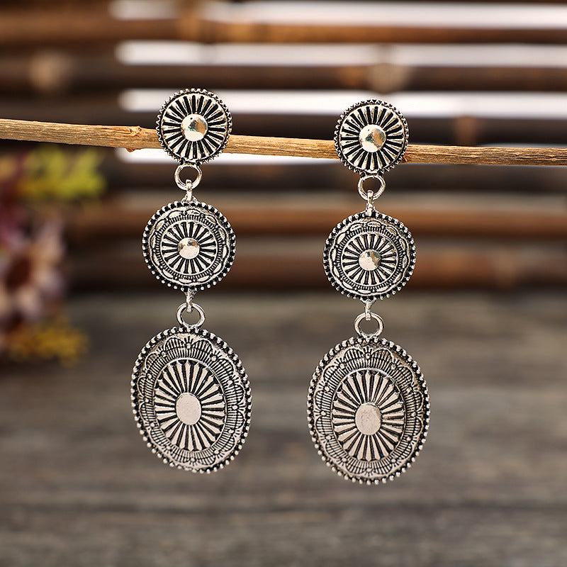 Boho Vintage Cross Earrings - product image 1