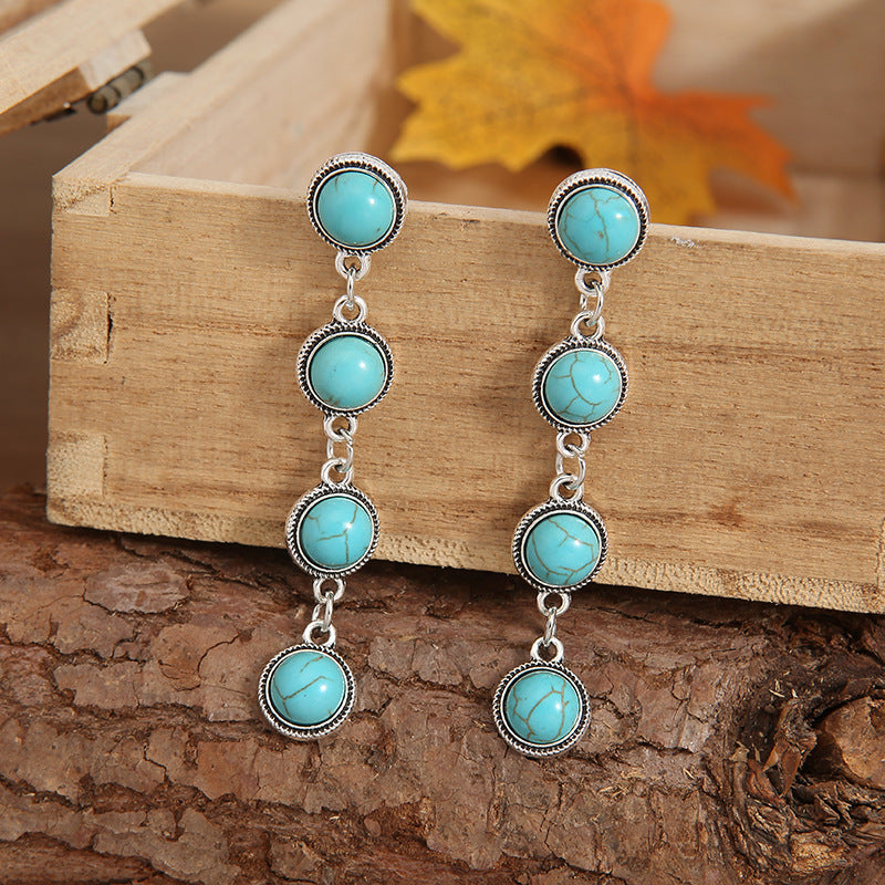 Turquoise Cross Earrings - product image 3