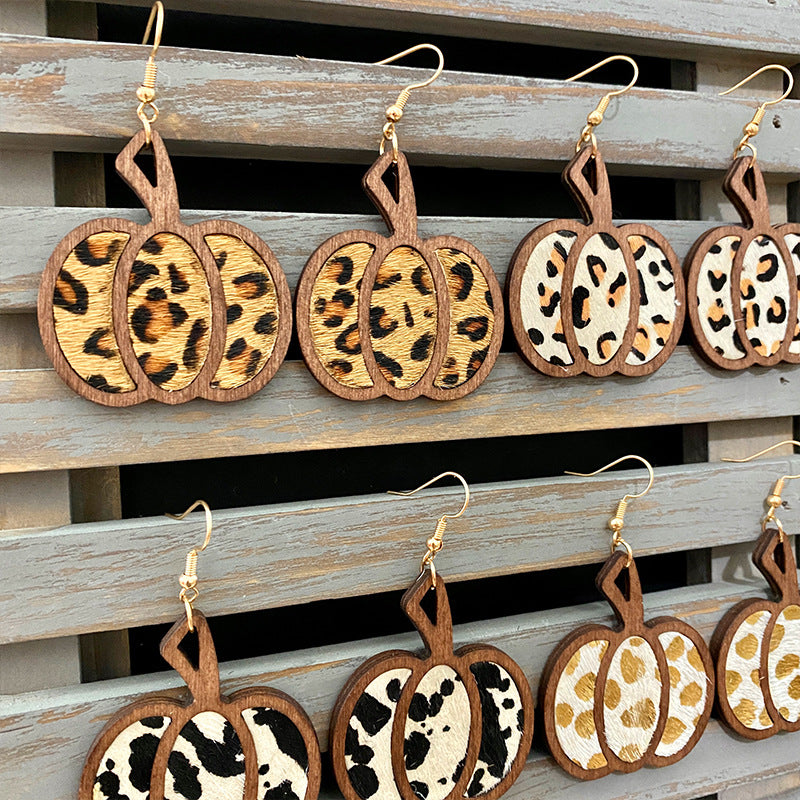 Cross Leather Earrings - product image 1