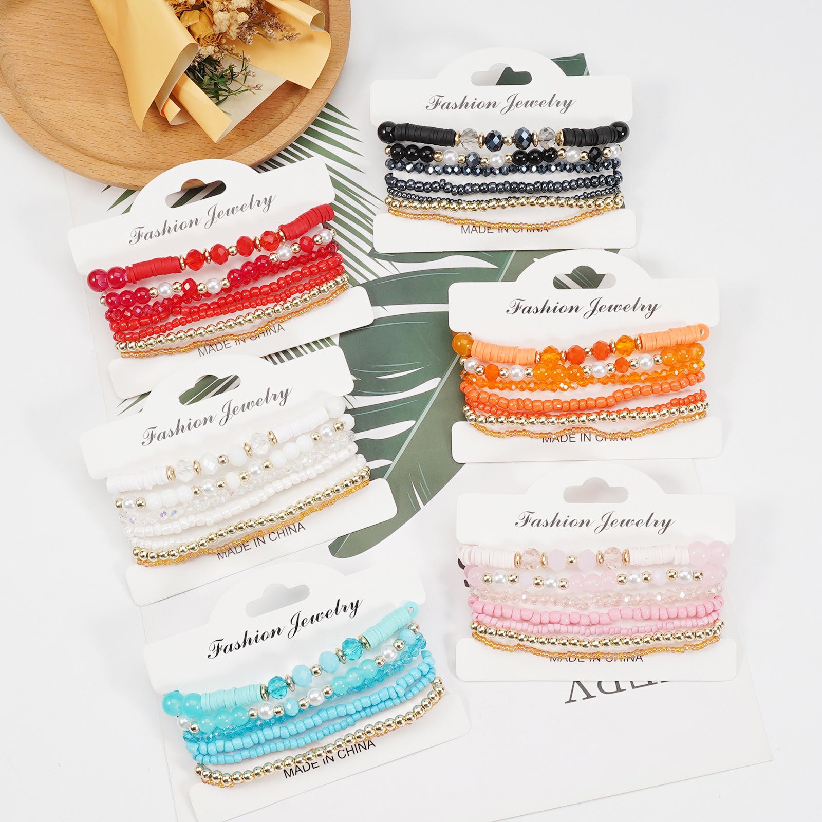 Boho Beaded Crystal Bracelet - product image 2