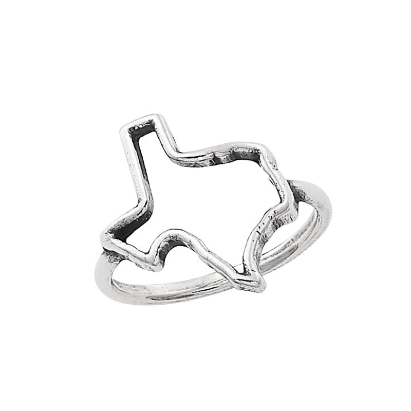Vintage Geometric Cross Ring - product image 1