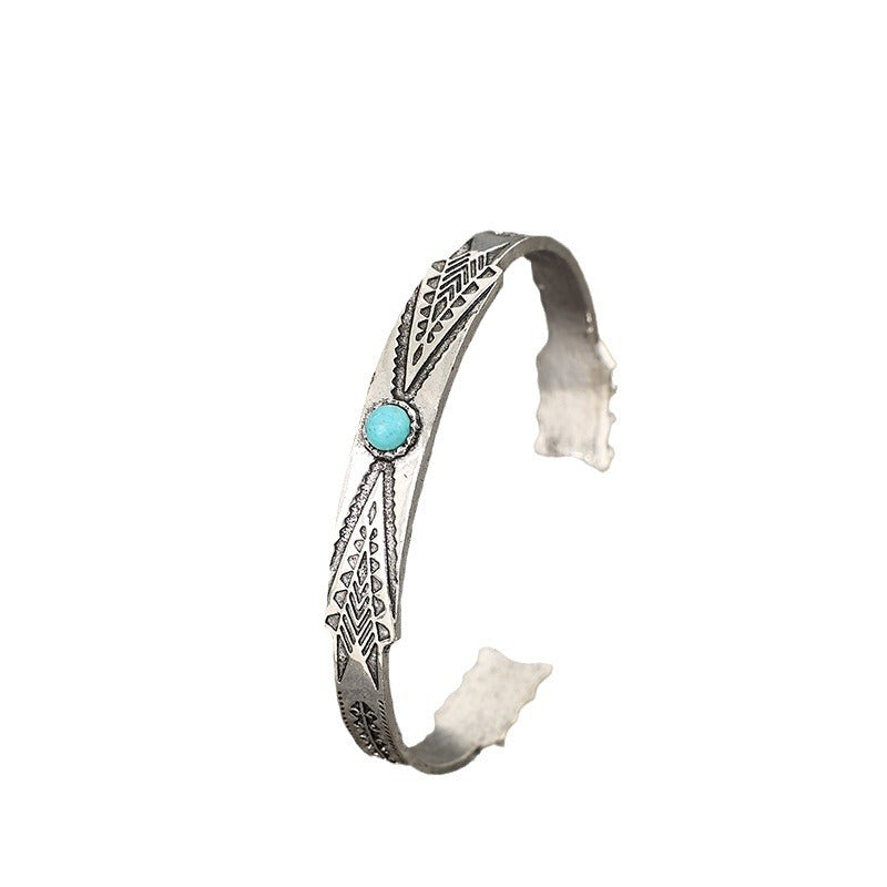 Turquoise Boho Vintage Cross Bracelet - product image 5