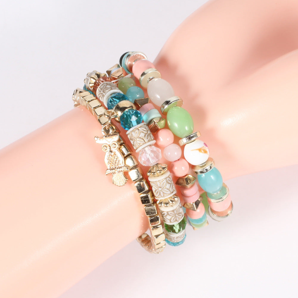 Boho Beaded Crystal Bracelet - product image 4