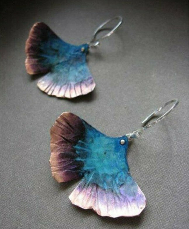 Earrings Inlaid with Sea Blue Topaz for Women Creative Rotating Water Drop - product image 24
