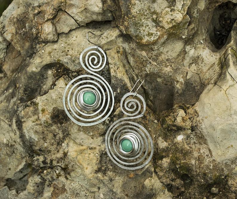 Turquoise Cross Earrings - product image 11