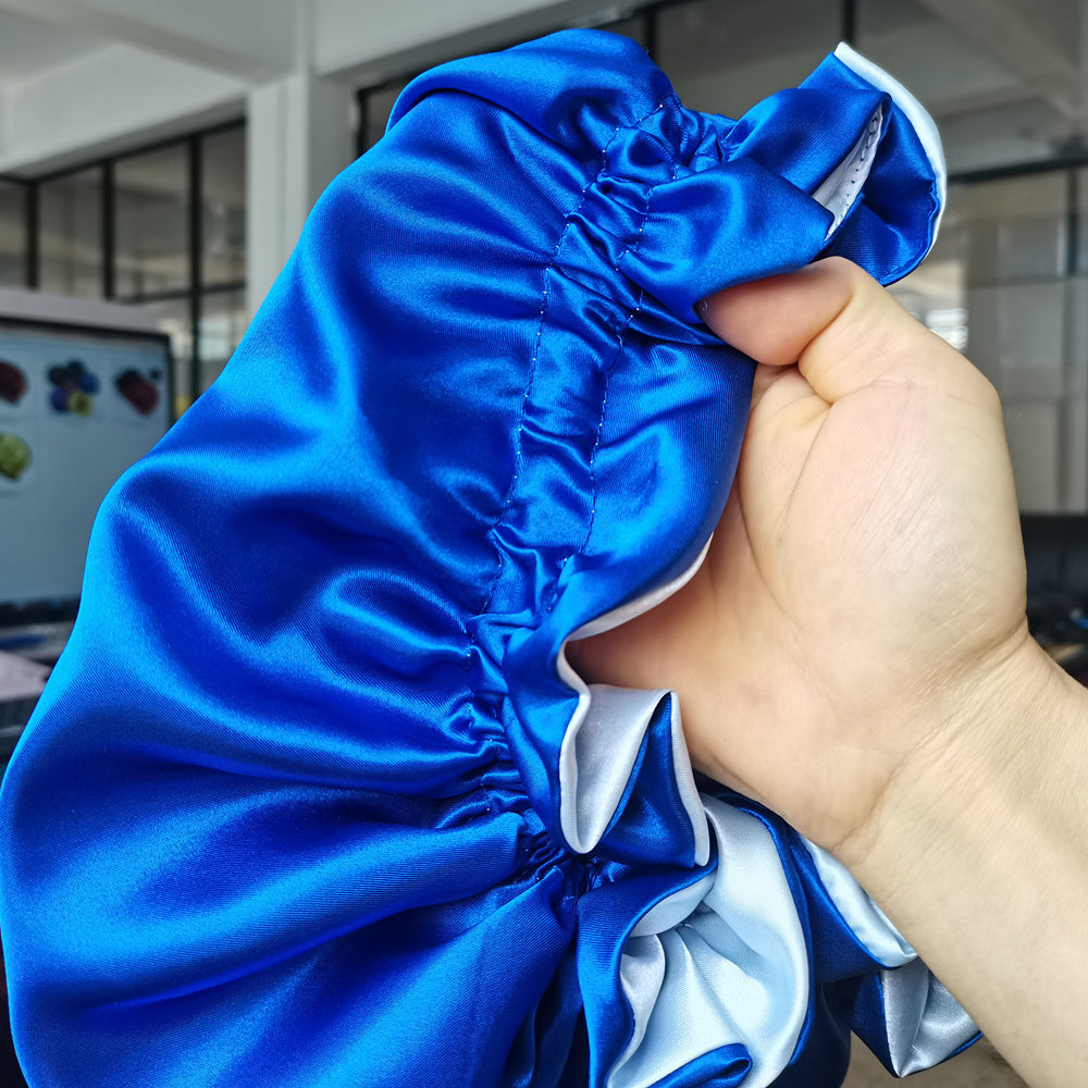 Style Solid Color Satin Hat with Satin Lining - Double-layered Head Cover - - product image 19