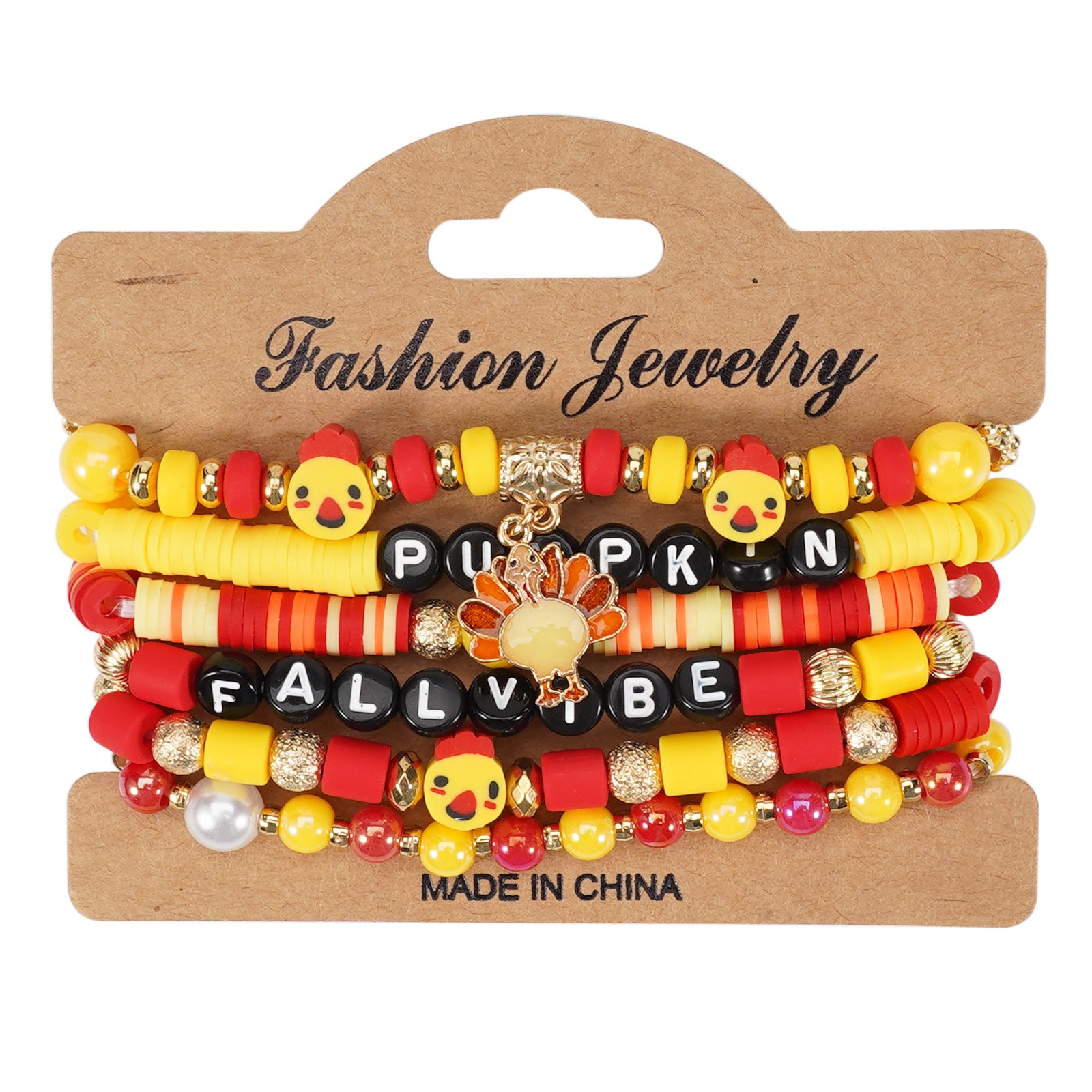 Thanksgiving Bracelet Autumn Maple Leaf Turkey Pumpkin Cartoon Cute Party - product image 8