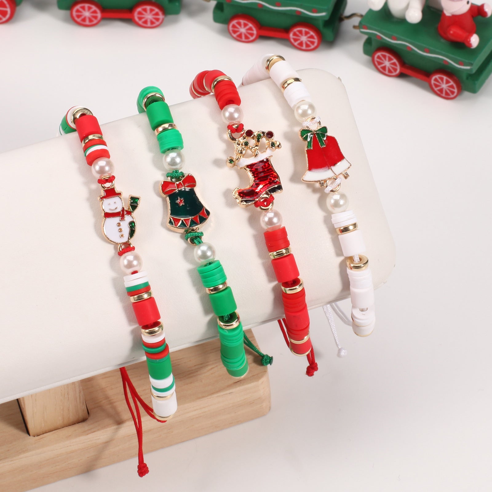 Christmas Bracelet Braided Adjustable Bracelet Snowman - Christmas Tree - - product image 26