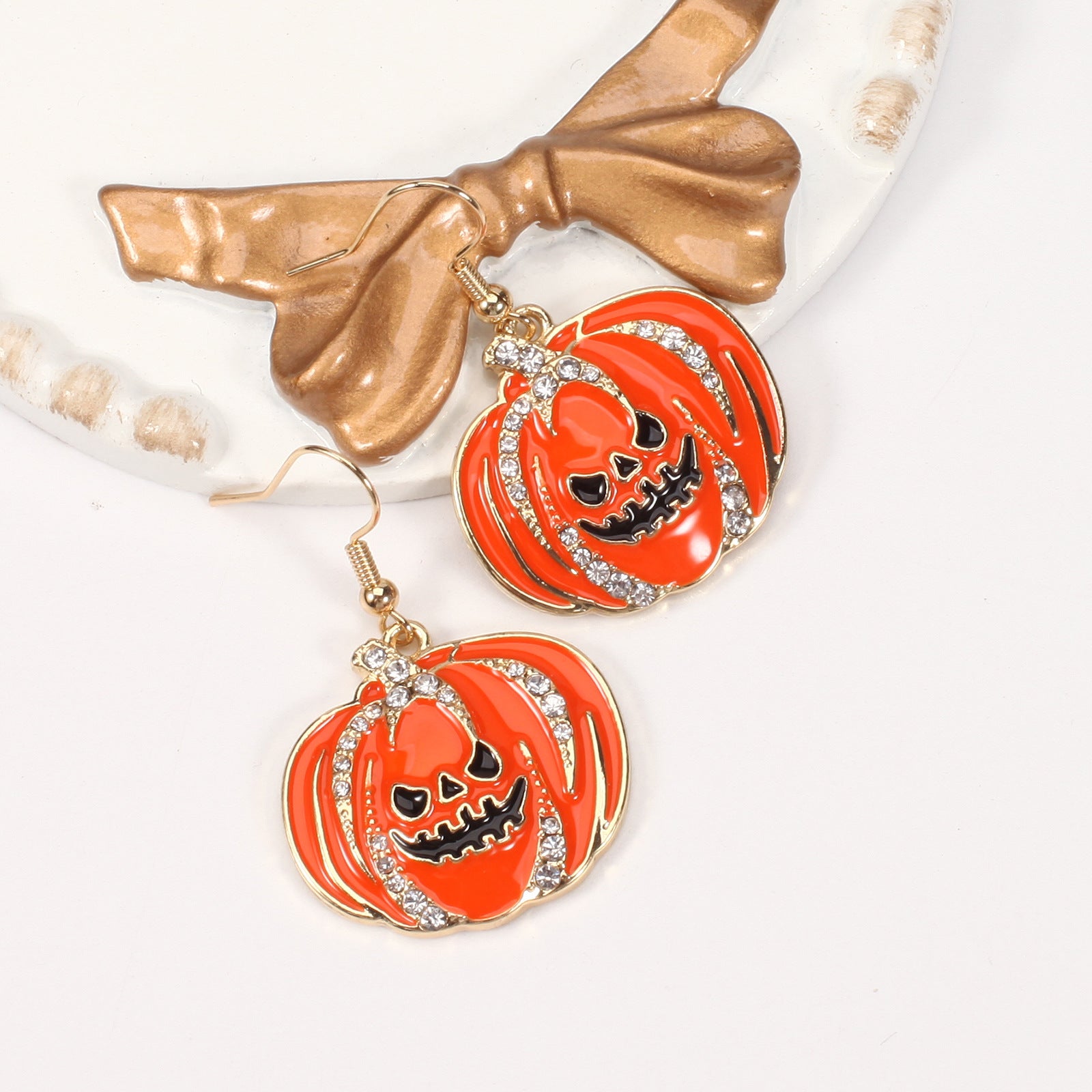 Halloween Earrings Featuring A Little Cat - A Screaming Ghost - A Pumpkin - A - product image 35