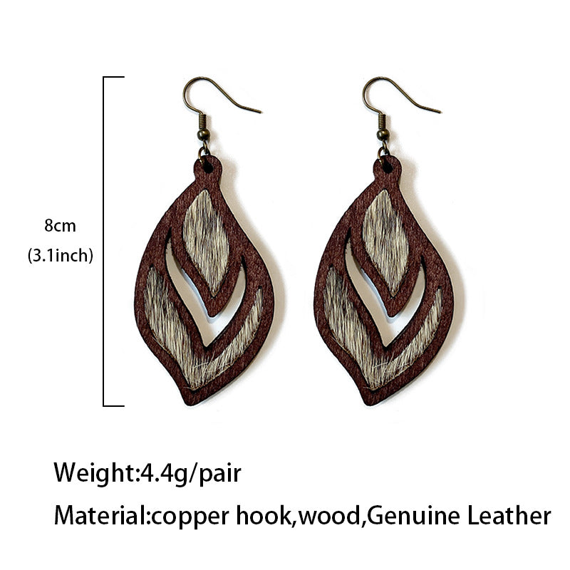Western Boho Vintage Horse Cross Earrings - product image 4