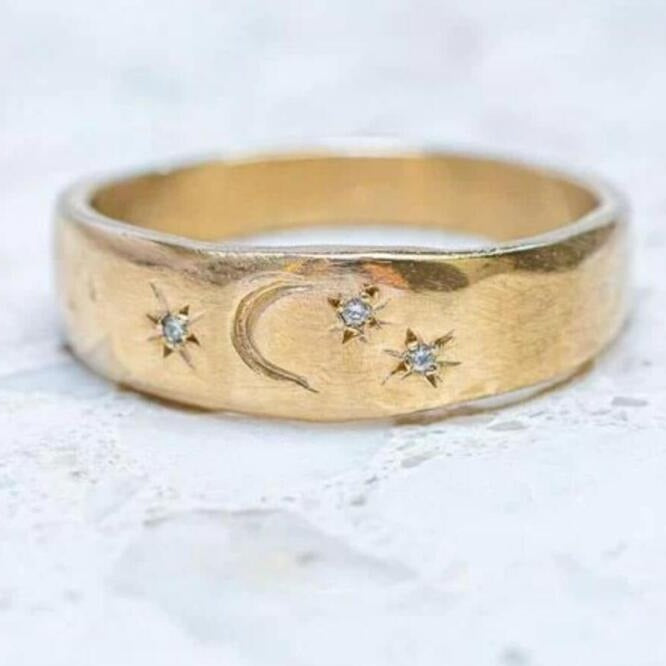 Vintage Moon Cross Ring - product image 1