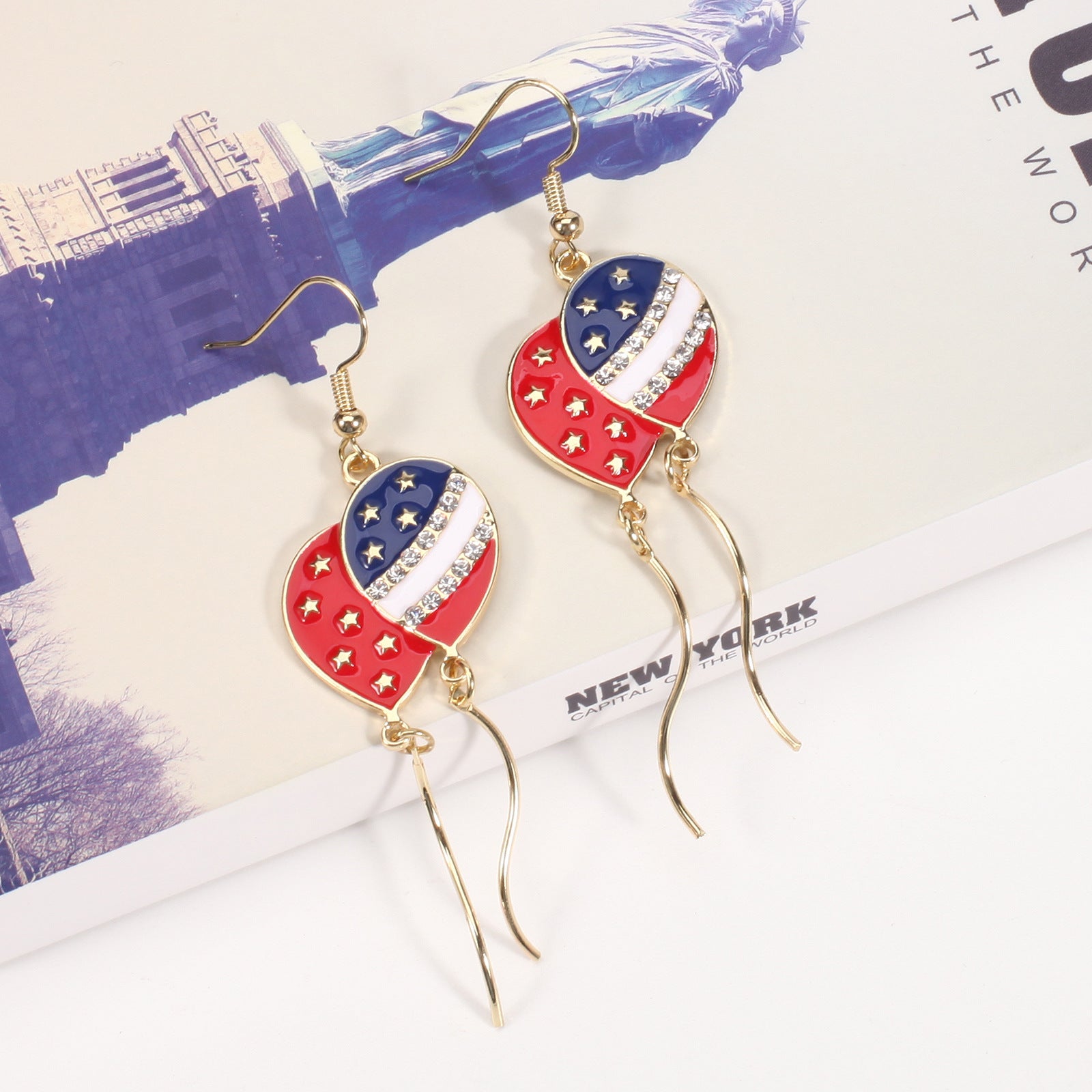 Cross Flag Earrings - product image 44