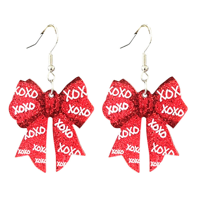 Supply Women's Accessories: Valentine's Day Sparkling Bow with Trendy Text - - product image 3