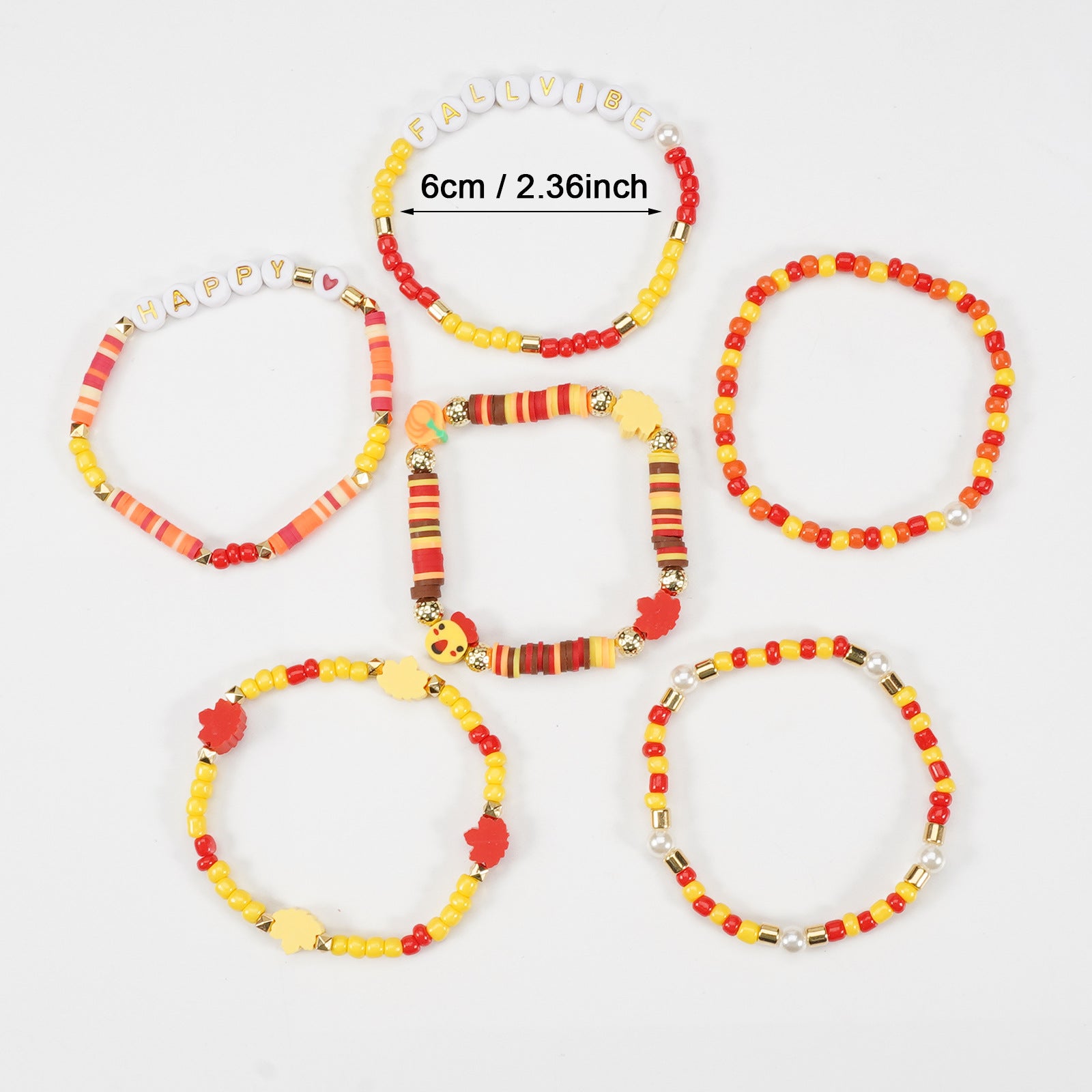 Thanksgiving Bracelet Autumn Maple Leaf Turkey Pumpkin Cartoon Cute Bracelet - product image 3