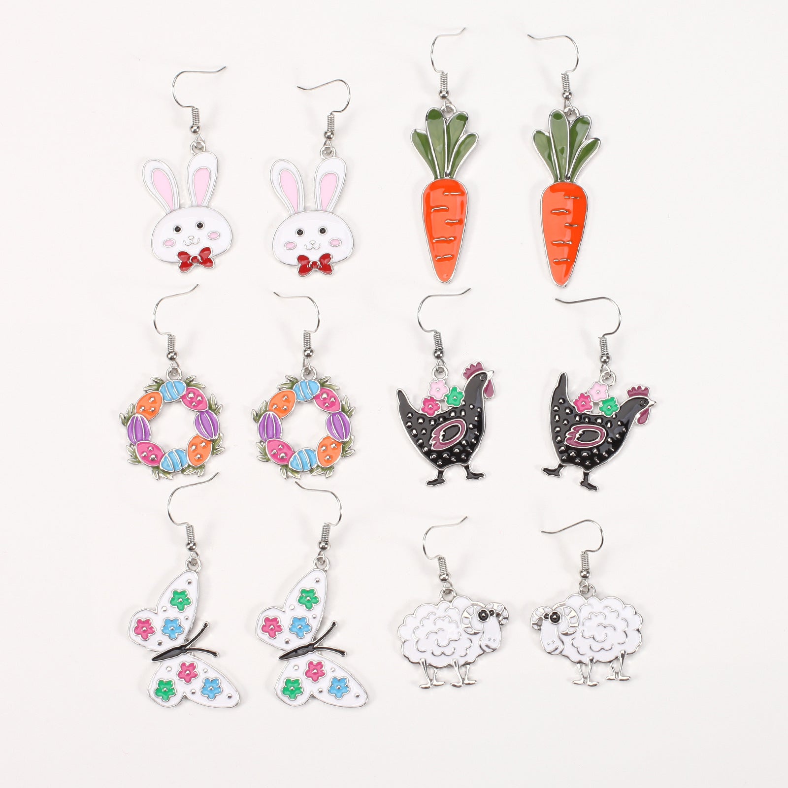 Easter Earrings Cartoon Cute Rabbit Easter Egg Carrot Earrings Spring Holiday - product image 21