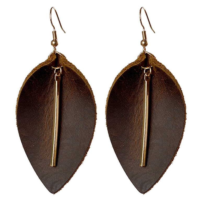 Western Horse Leather Earrings - product image 5