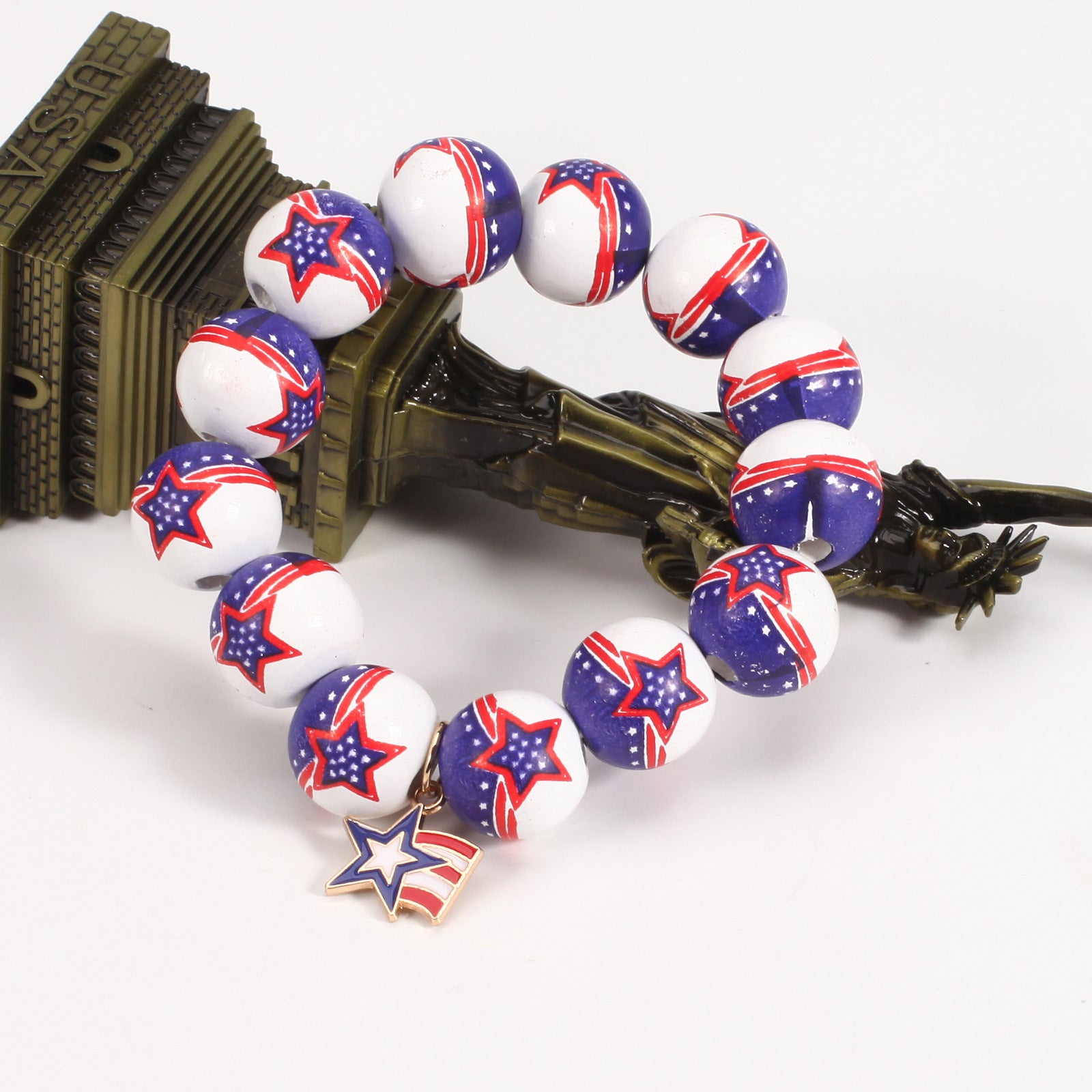 Flag Wood Beaded Bracelet - product image 18