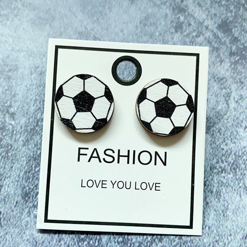 Cross Wood Acrylic Earrings - product image 10