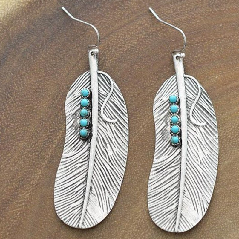 Vintage Feather Earrings - product image 1