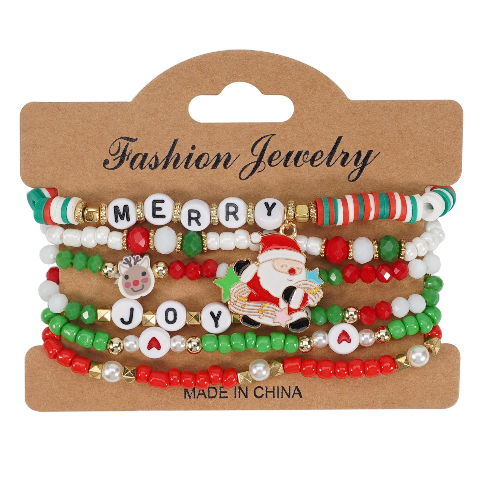Christmas Bracelet Set Holiday Accessories Snowman Santa Claus Reindeer - product image 10