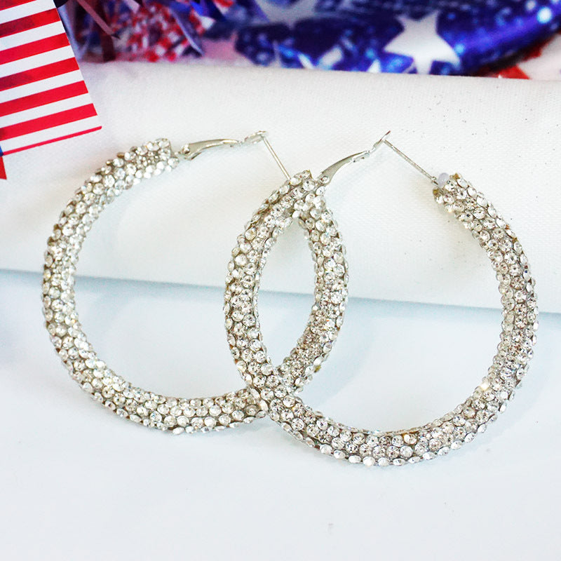 Cross Crystal Earrings