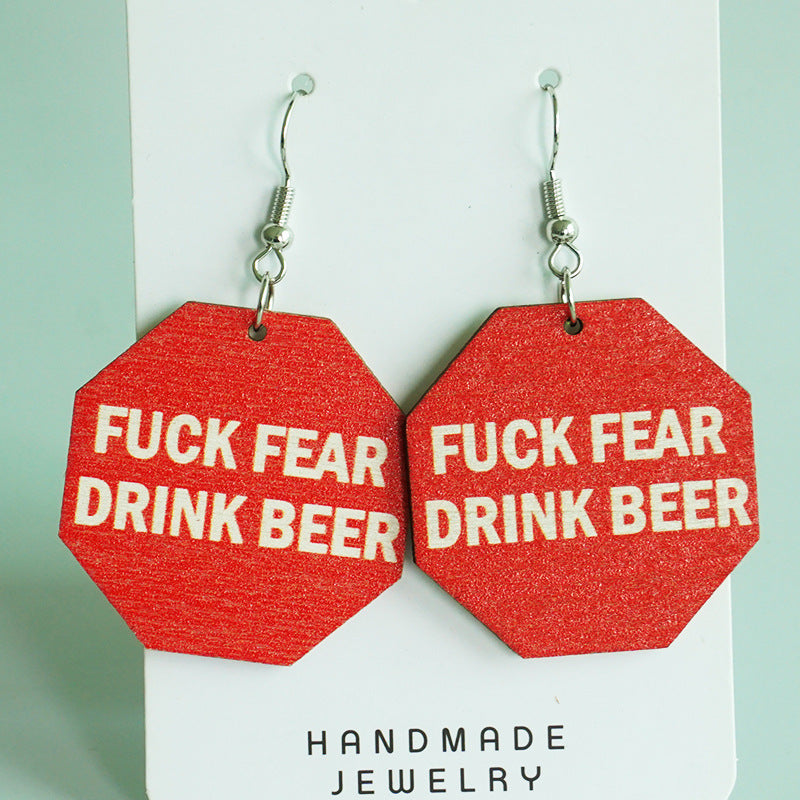 Cross Wood Earrings - product image 22