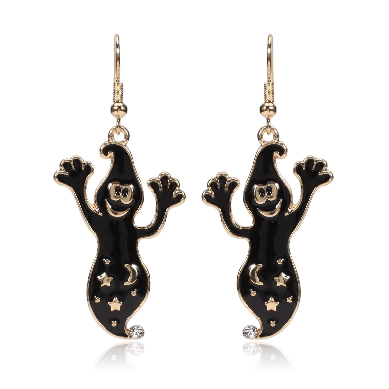 Pumpkin Hat Ghost Skull Bat Spider Web Pattern Earrings Halloween Party Ear - product image 10