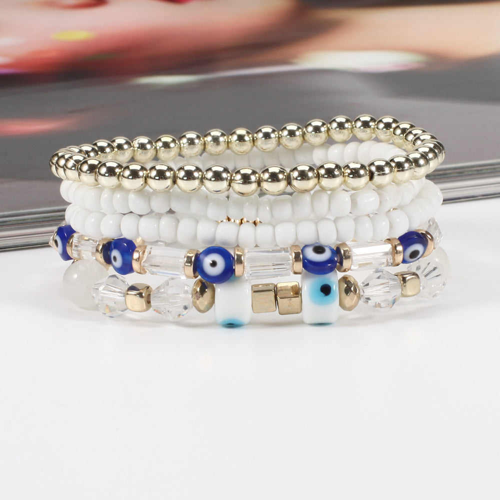 Boho Cross Beaded Bracelet for Women