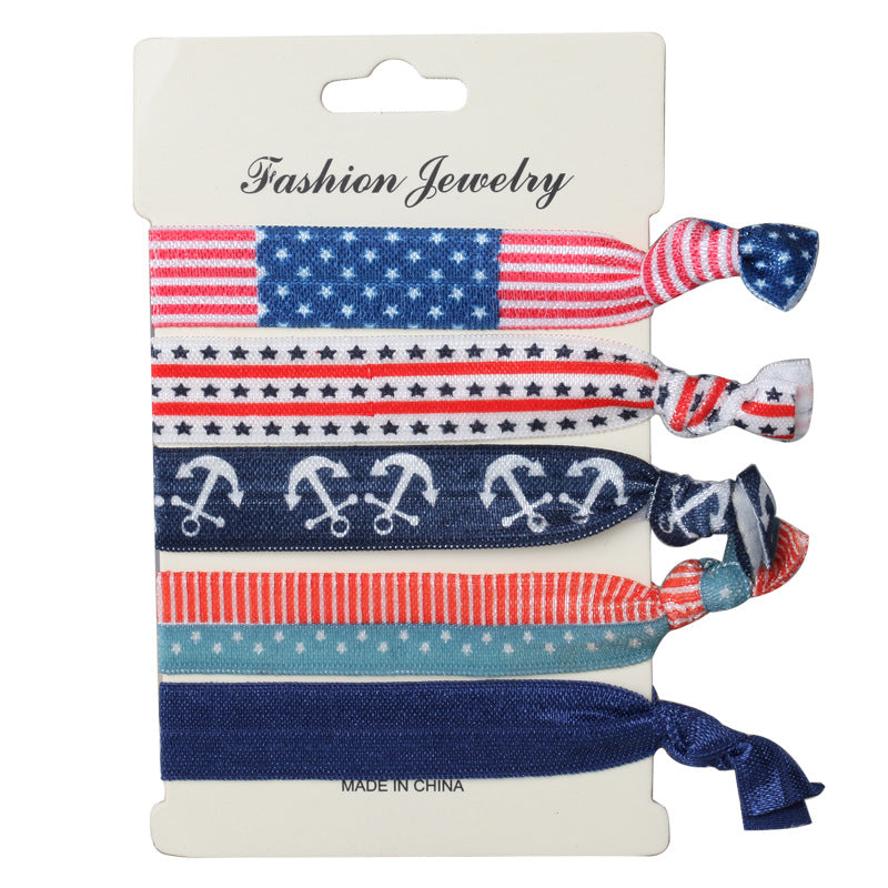 Korean Hair Ties Colorful Elastic Hairband Dual-purpose Wristband of Popular - product image 15