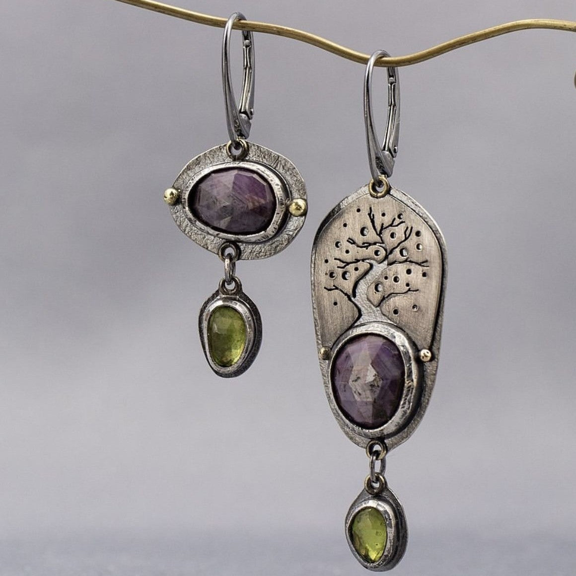 Vintage Geometric Earrings - product image 1