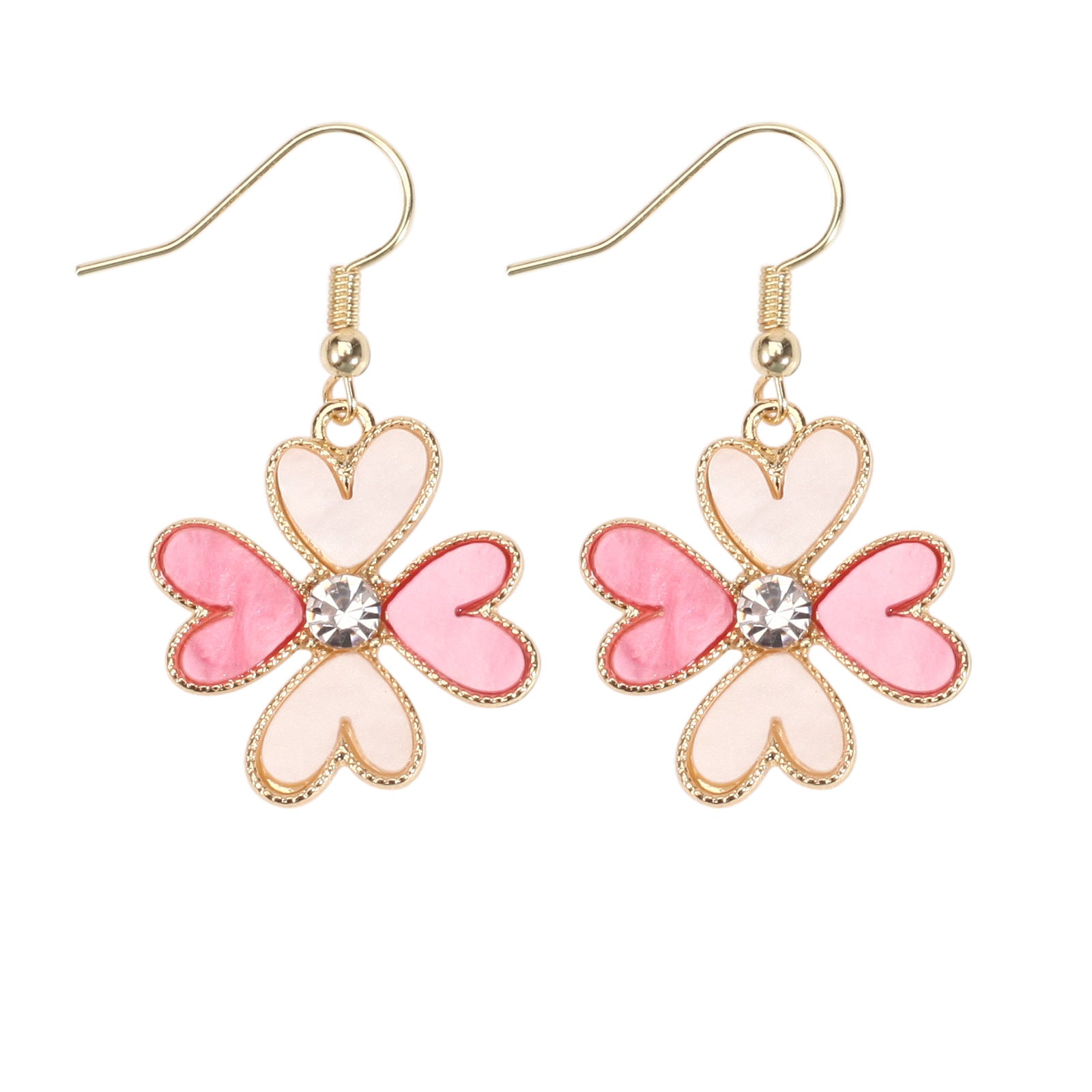Heart Cross Crystal Earrings - product image 15