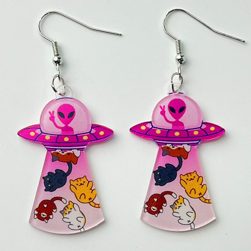 Moon Acrylic Earrings - product image 6