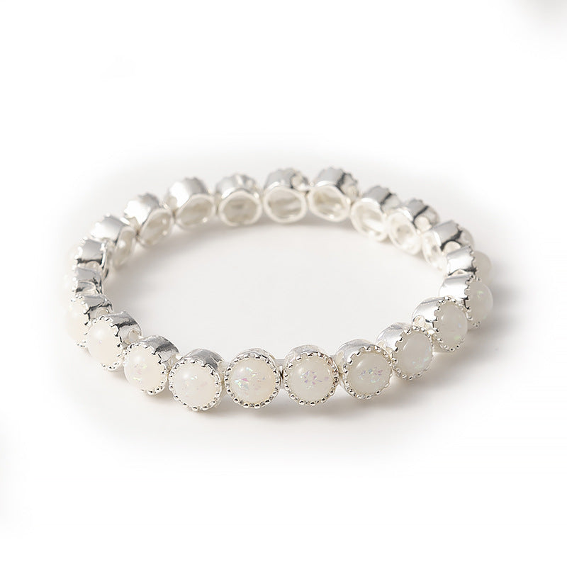 2018new Roman Opal Bracelet Women's Opal Inlaid Silver Bracelet for Women - product image 13