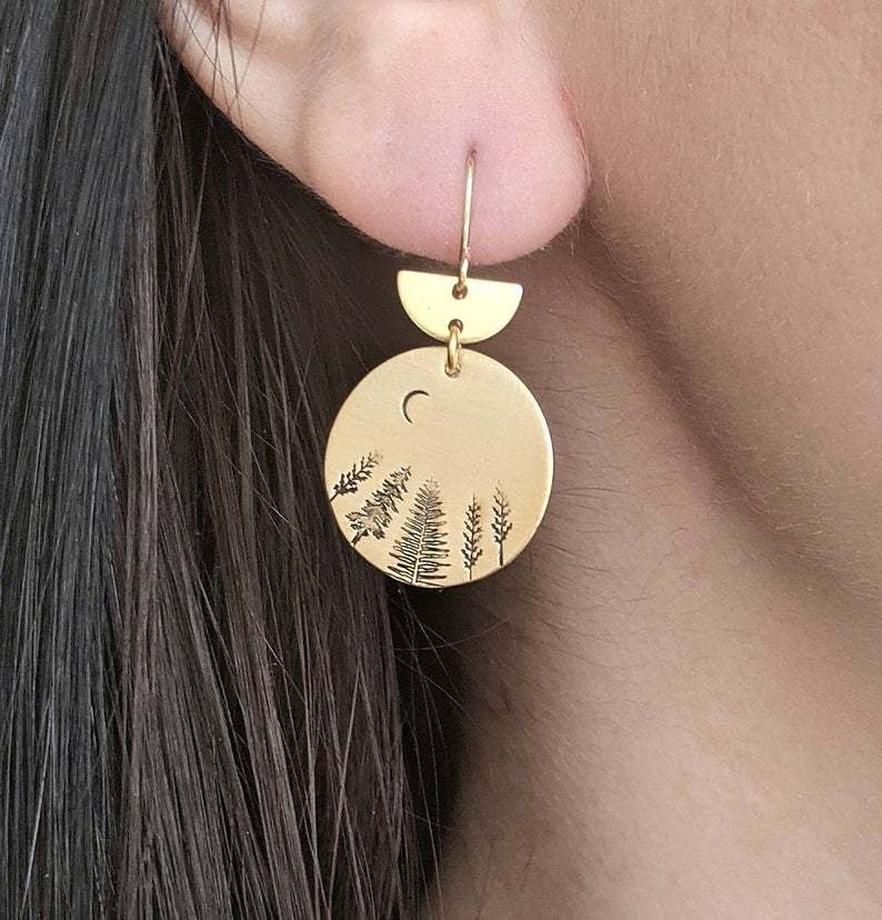 Vintage Moon Cross Earrings for Women - product image 1