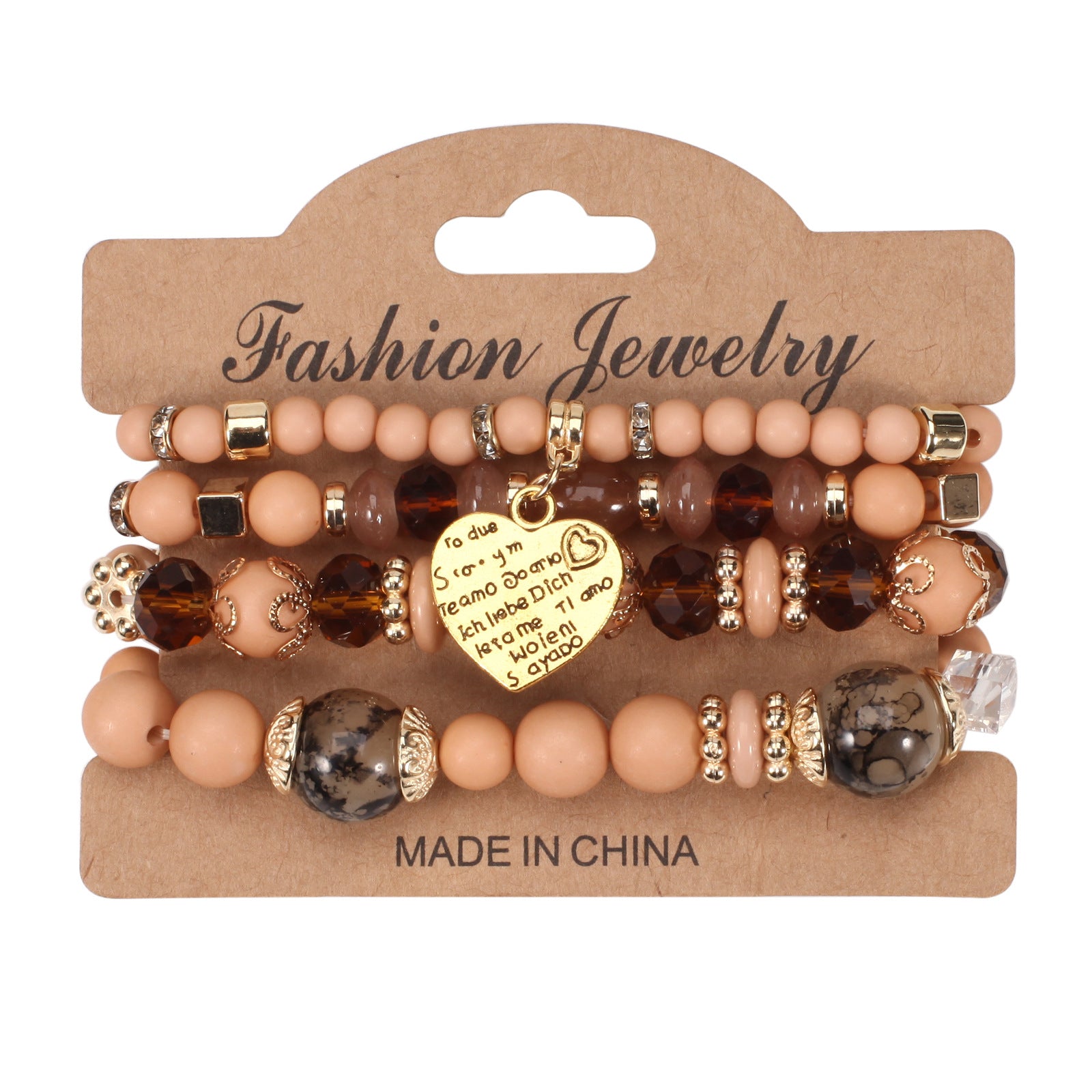 Boho Heart Cross Beaded Crystal Necklace for Women - product image 10
