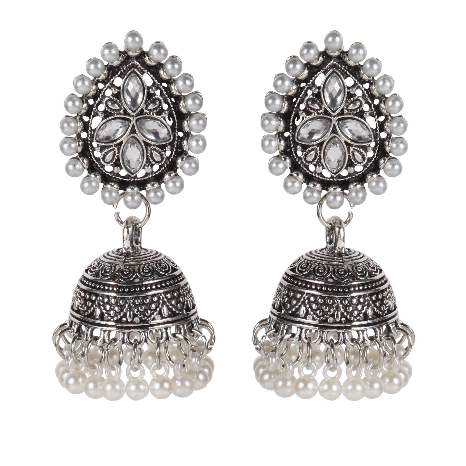 A Pair of Style Earrings - Gold-plated Alloy - Handmade with Tassels and - product image 3