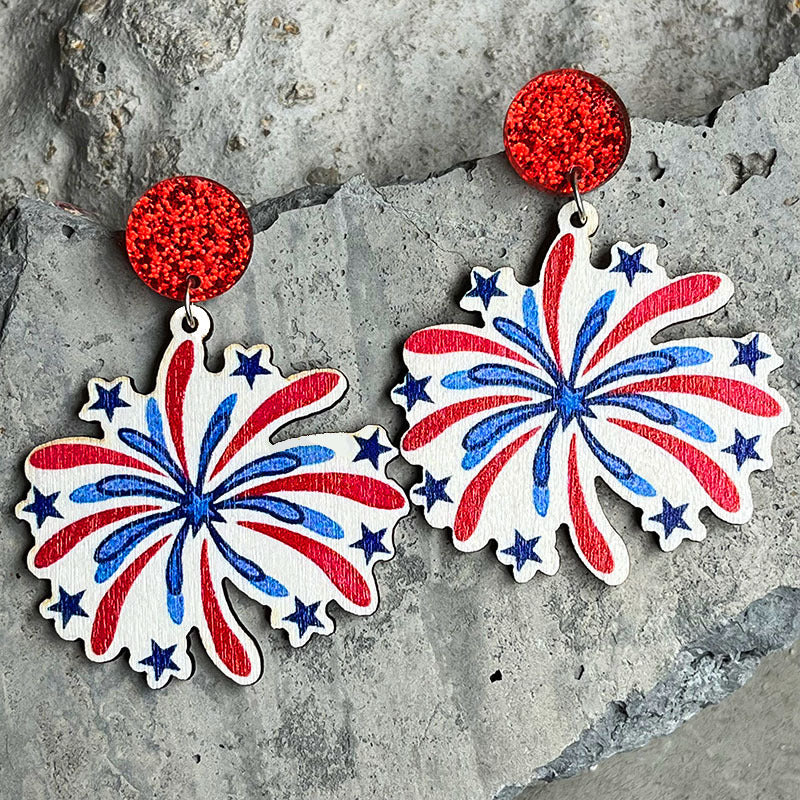 Cross Wood Earrings - product image 2