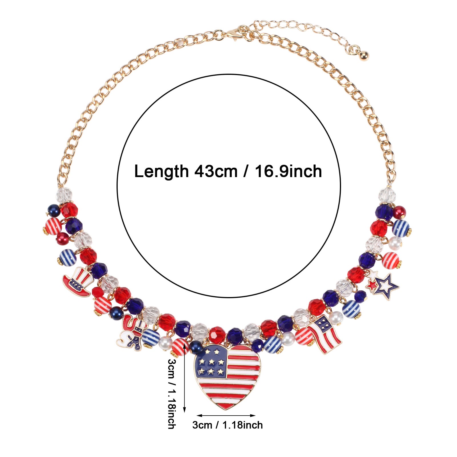 Heart Flag Butterfly Necklace - product image 2