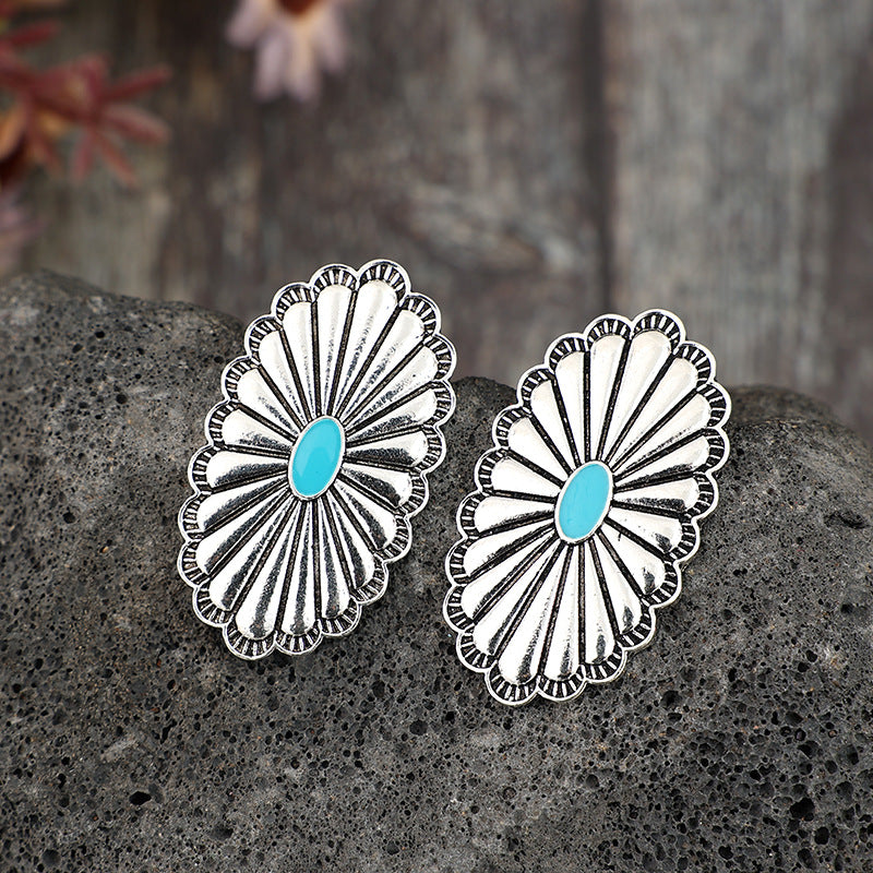 Boho Statement Floral Cross Earrings - product image 11