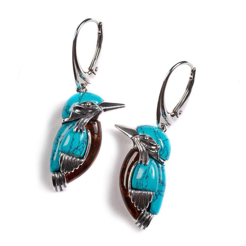 Turquoise Vintage Cross Earrings - product image 2