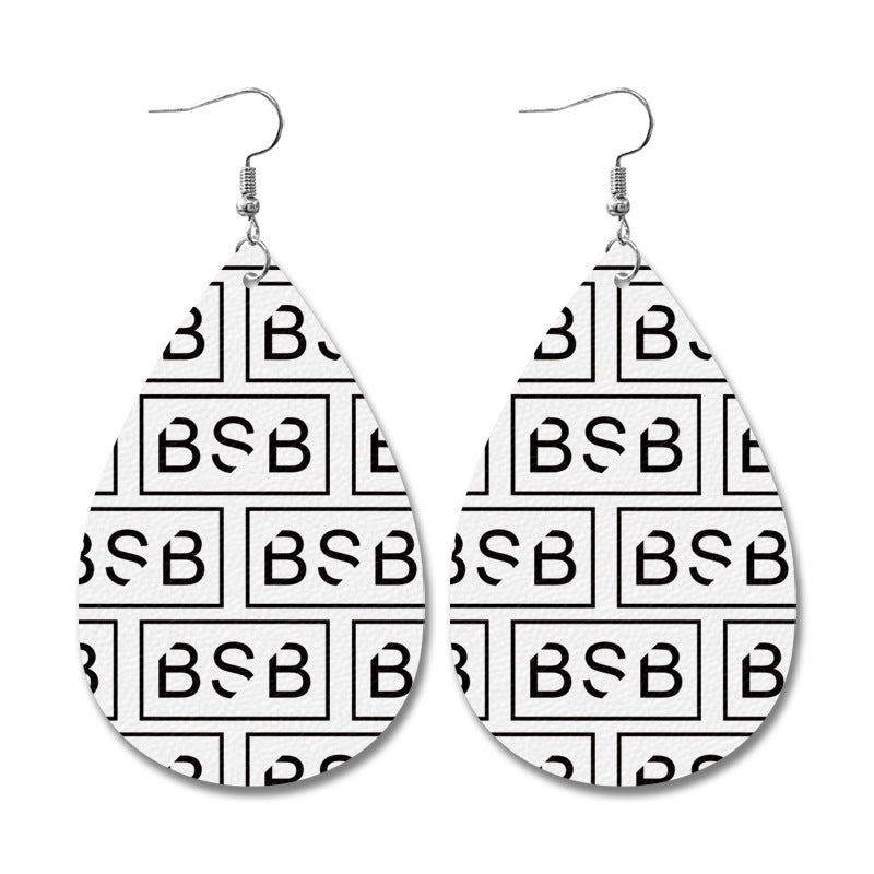 Vintage Cross Leather Earrings - product image 2
